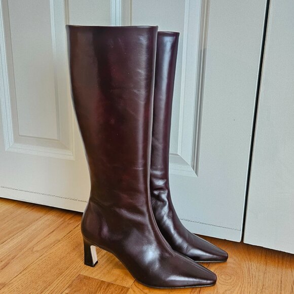 Bobbies Paris Coline Boots Cabernet 38 New in Box - Picture 2 of 5